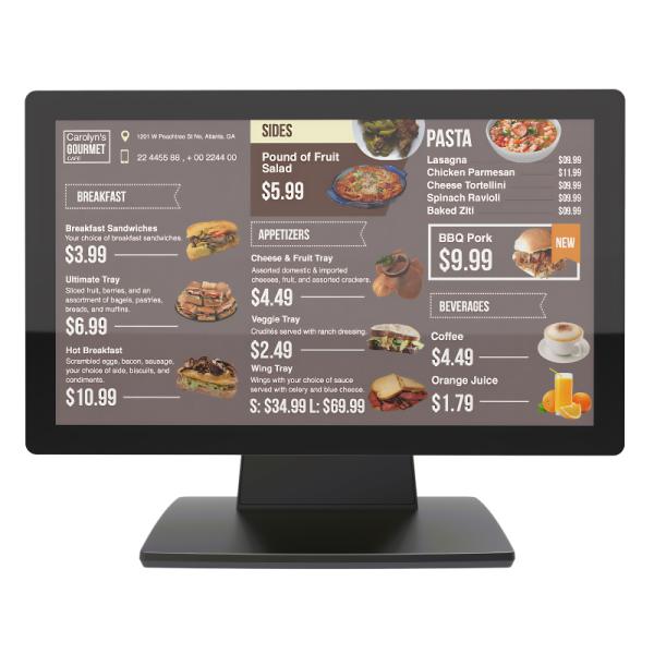 MONITOR DE PUNTO DE VENTA NOVA LM15S3XP001C 15.6" 1920X1080 PANEL SHARP TACTIL CAPACITIVO 10 PUNTOS VGA+HDMI+USB BASE PLEGABLE NEGRO