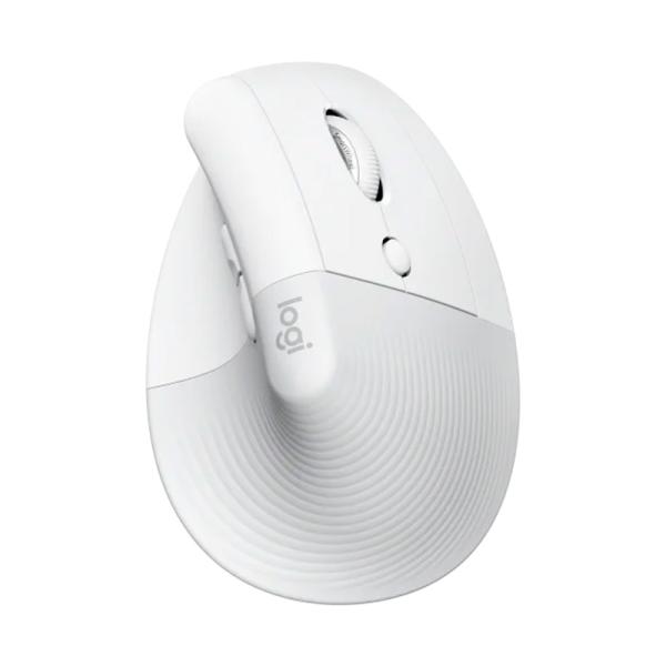 MOUSE LOGITECH LIFT VERTICAL ERGONOMIC INALÁMBRICO BLUETOOTH + RECEPTOR 4000 DPI 910-006469 BLANCO