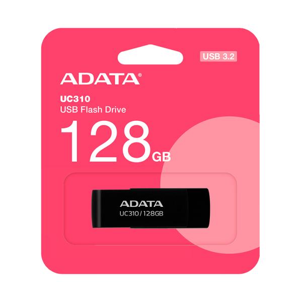 MEMORIA USB 128 ADATA UC310 USB-A 3.2 GEN 1 UC310-128G-RBK NEGRO