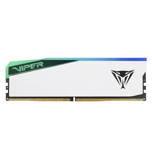 MEMORIA RAM PC 16GB PATRIOT VIPER ELITE 5 RGB DDR5 6000MHZ CL30 1.35V PVER516G60C30W BLANCO