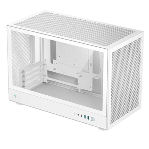 CASE RGB DEEPCOOL CH260 WH MINI TOWER SIN VENTILACIÓN INCLUIDA CON VIDRIO LATERAL Y MALLA FRONTAL R-CH260-WHNGM0-G-1 BLANCO