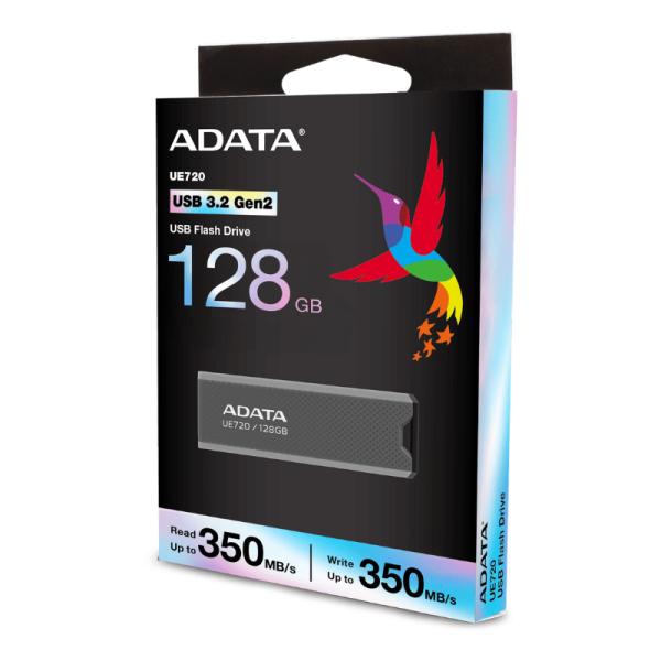 MEMORIA USB 128GB ADATA UE720 USB-A 3.2 GEN 2 UE720-128G-CGY/BK GRIS