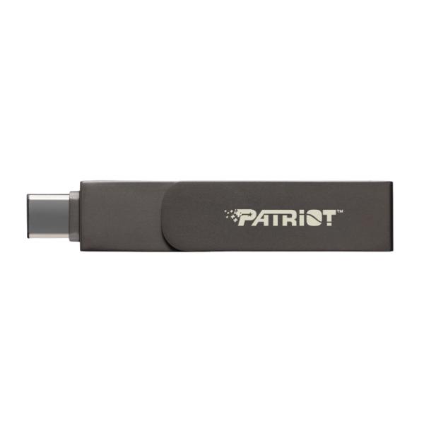 MEMORIA USB 128GB PATRIOT ILUXE STICK USB-C 3.2 GEN 1 PI128GSKM30CL GRIS OSCURO
