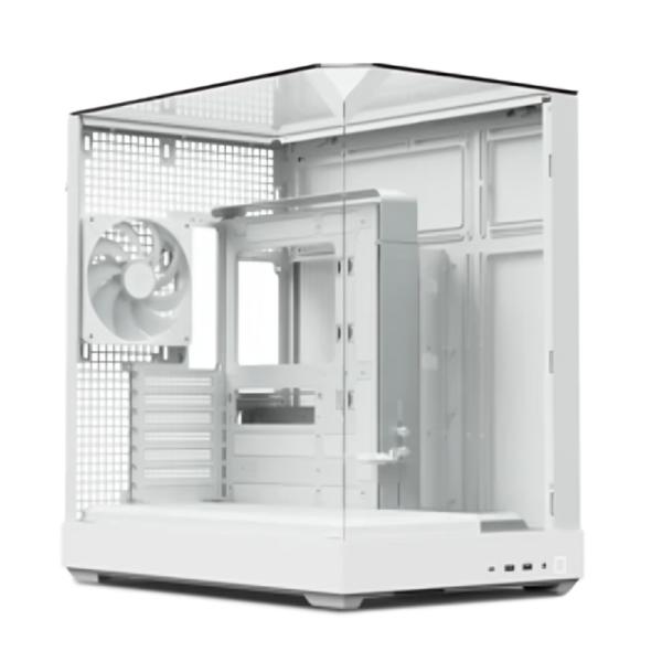 CASE APNX V2-WT-V1 MID TOWER 4 VENTILADORES CON PANEL LATERAL Y FRONTAL APCM-VI02143.21 BLANCO