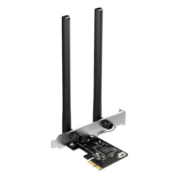 ADAPTADOR DE RED MERCUSYS MA30E(EU) PCIE WI-FI 5 BLUETOOTH 5.0 AC1200 867 MBPS 5 GHZ 2.4 GHZ NEGRO